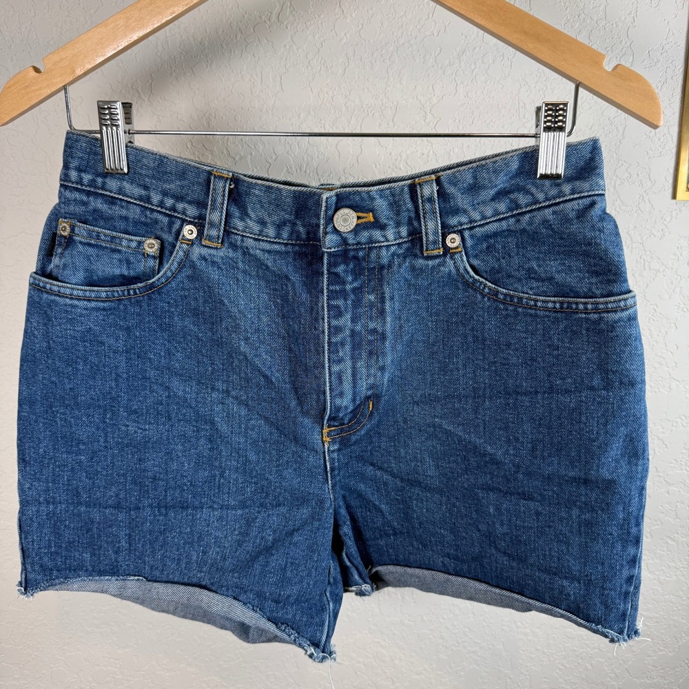 Lauren Ralph Lauren Womens High Rise Cut Off Denim Shorts Medium Wash Size 6